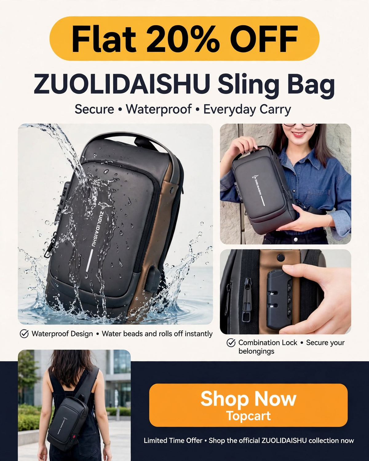 UrbanShield Crossbody Bag