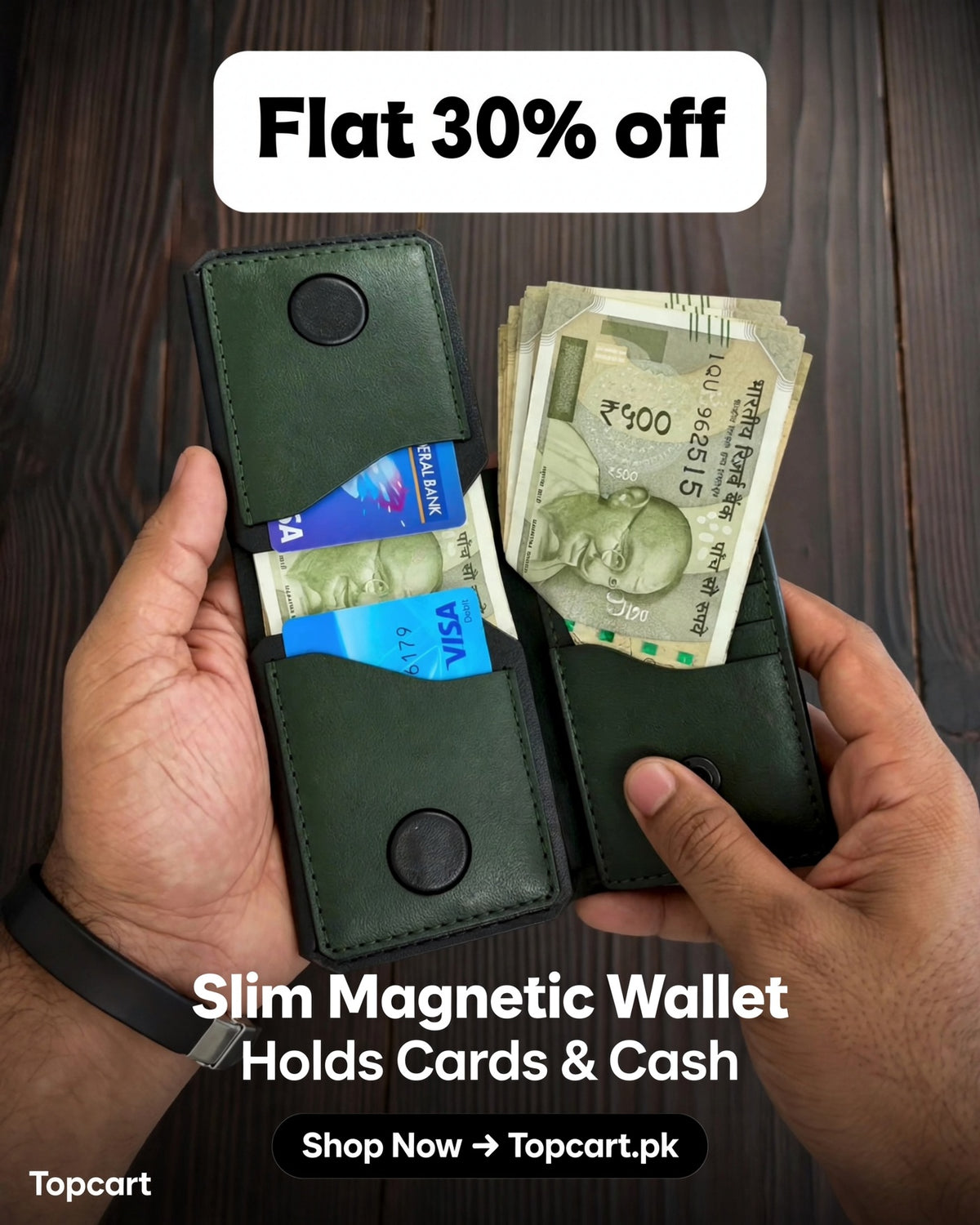 Smart Magnetic Card Wallet