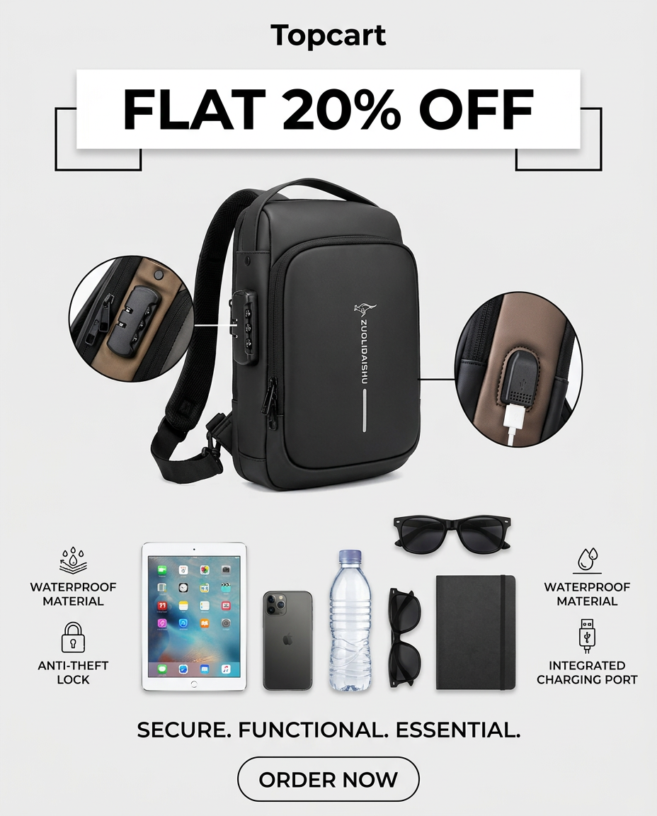 UrbanShield Crossbody Bag