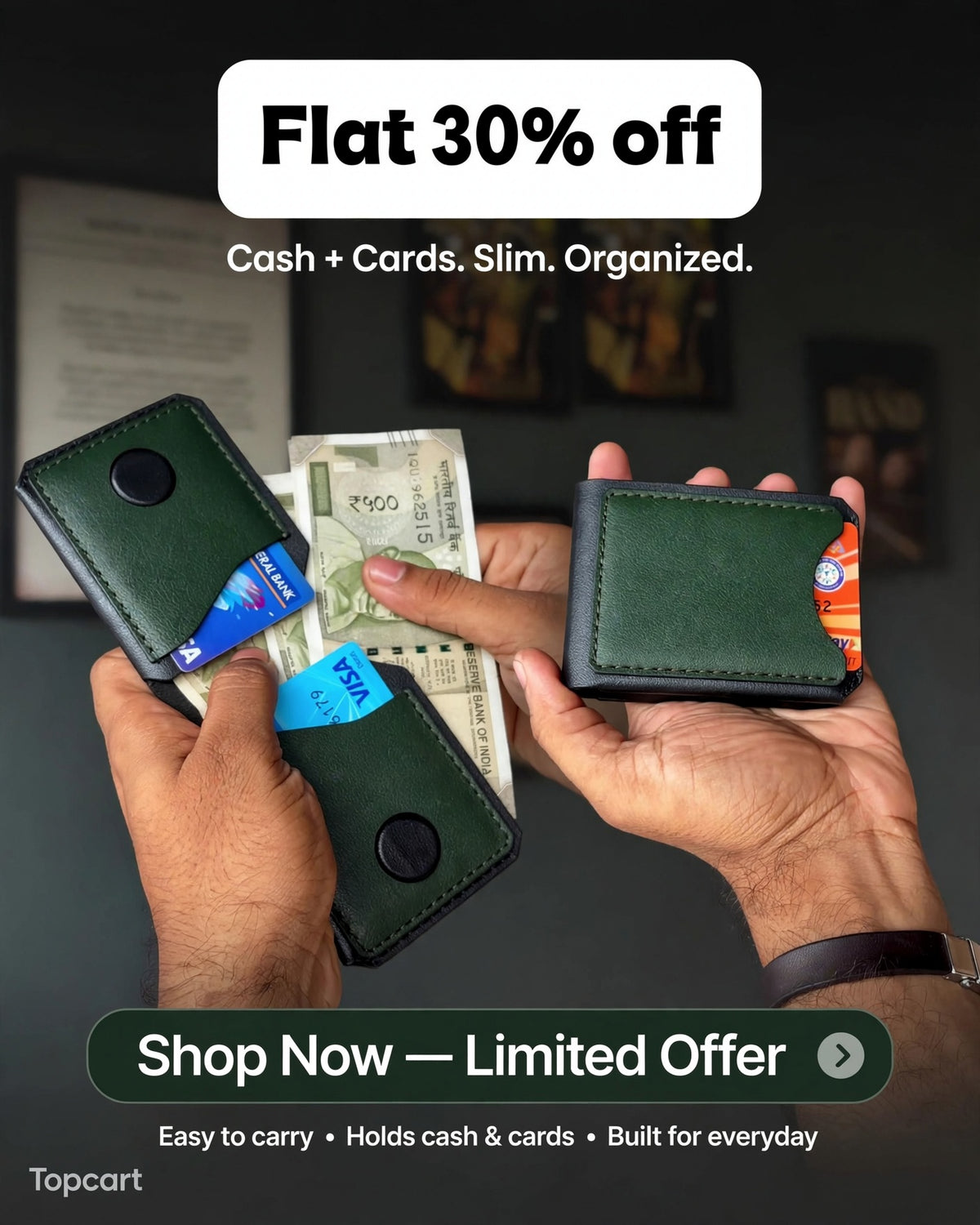 Smart Magnetic Card Wallet