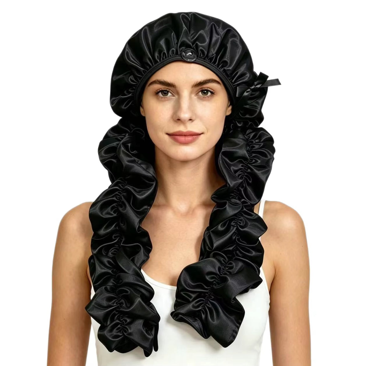 Long Hair Satin Bonnet
