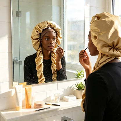 Long Hair Satin Bonnet