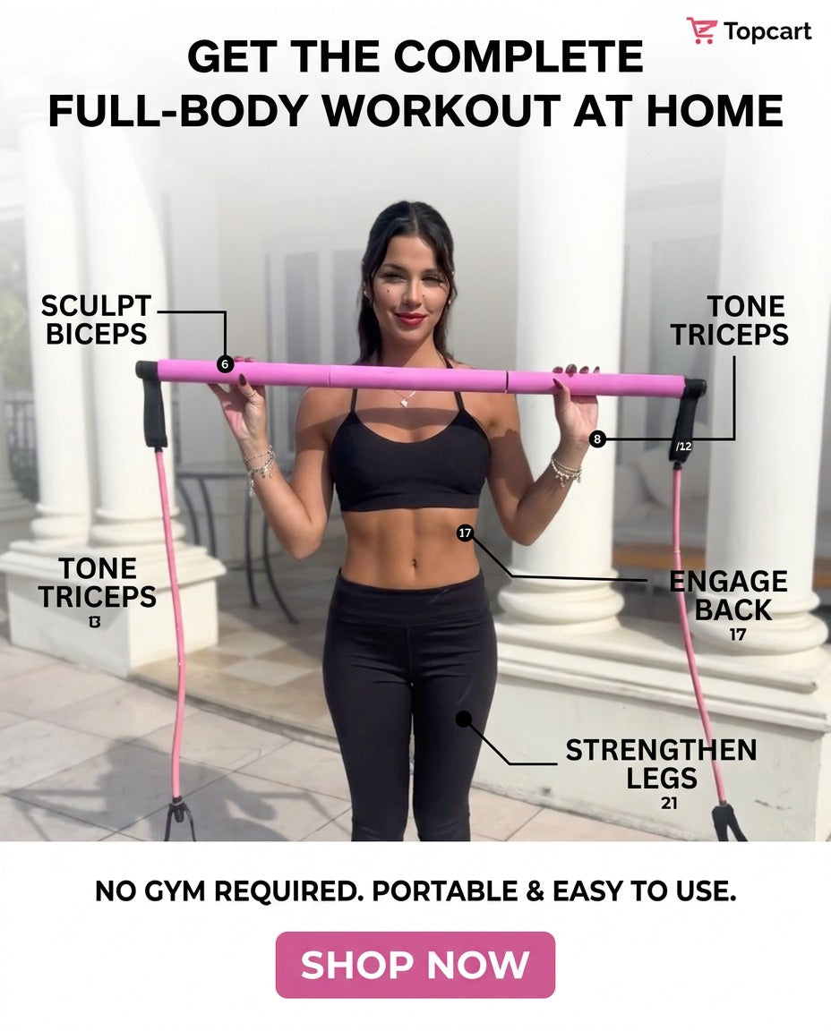 Pilates Bar with Resistance Bands